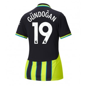 Billiga Manchester City Ilkay Gundogan #19 Bortatröja Dam 2024-25 Kortärmad